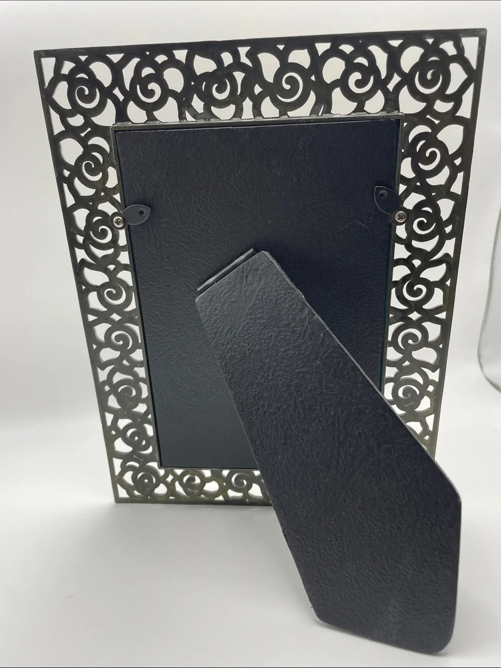 Silver Floral Decorative Photo Frame - 4x6